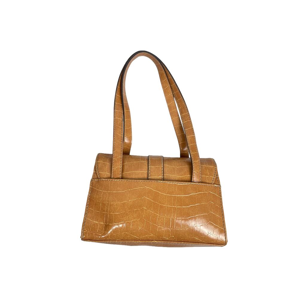 Crazy Horse Y2K Vintage Camel Tan Shoulder Purse 2000s 90s Chic Stylish - Picture 2 of 4